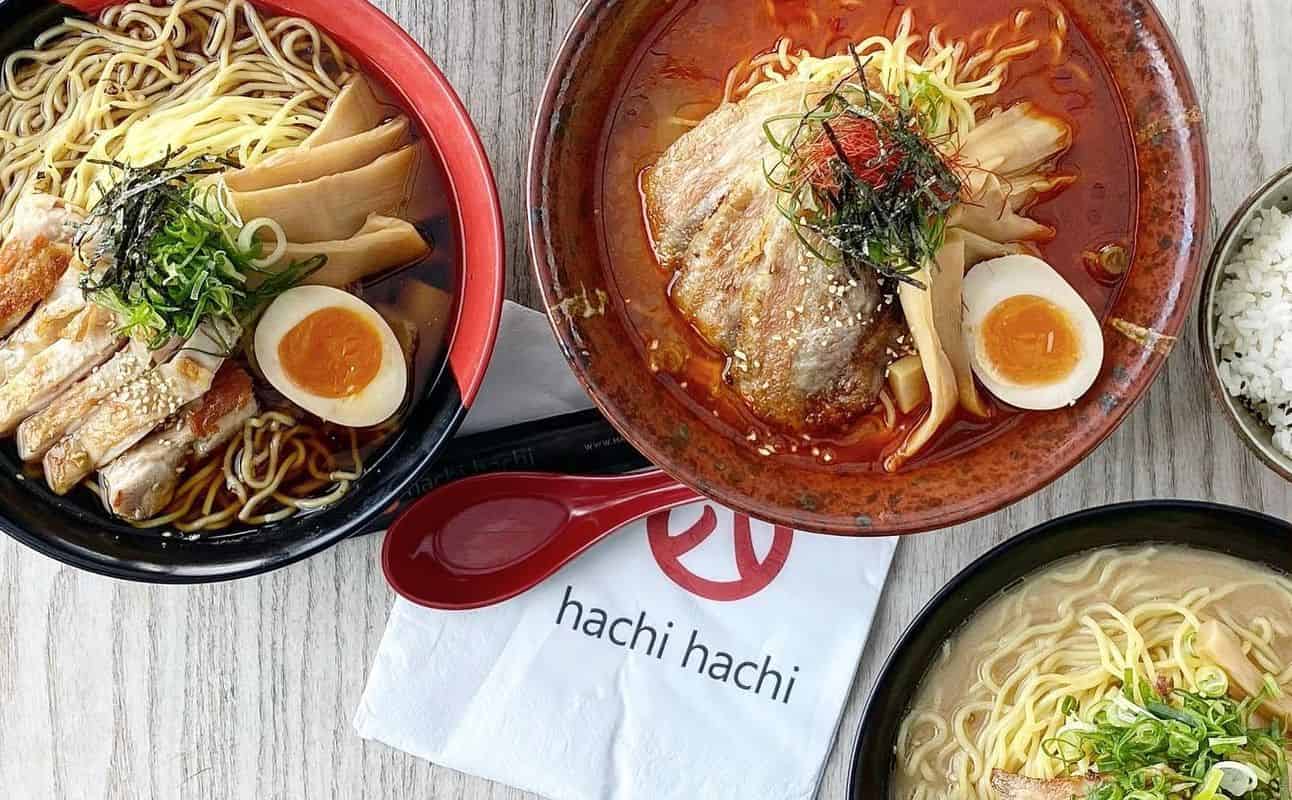 Enjoy Japanese, Gluten Free options, Vegan options, Vegetarian options, Restaurant, Table service, Child friendly, Wheelchair accessible, $$, Groups and Families cuisine at Hachi Hachi Rolleston in Rolleston, Christchurch