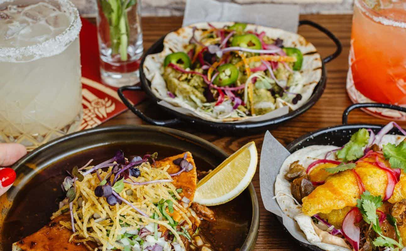 Enjoy Mexican, Vegan Options, Vegetarian options, Gluten Free Options, Restaurant, Indoor & Outdoor Seating, Wheelchair accessible, Table service, Highchairs available, $$, Families and Groups cuisine at Mexico Hamilton in Hamilton Central, Waikato