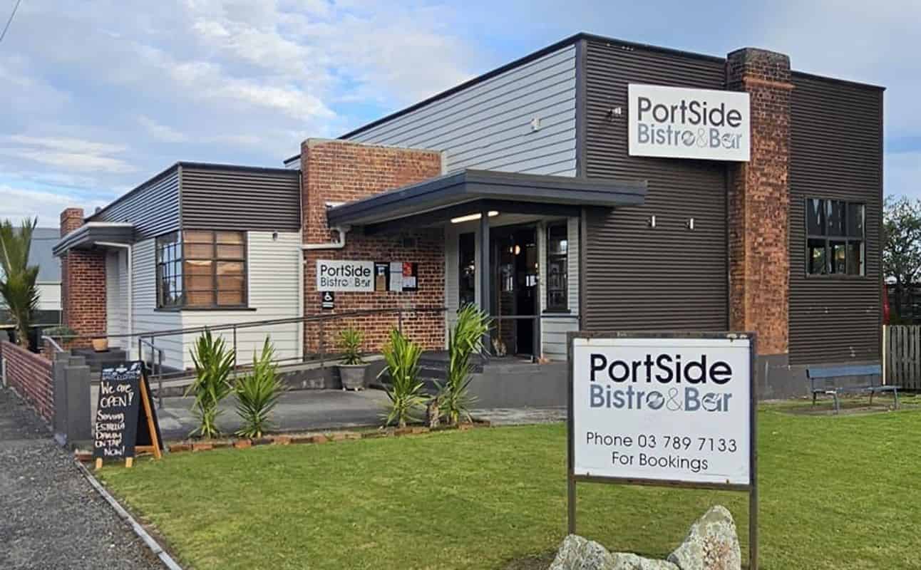 Enjoy New Zealand, Mexican, Gluten Free options, Vegan options, Vegetarian options, Restaurant, Indoor & outdoor seating, Street parking, Wheelchair accessible, Highchairs available, Table service, $$$, Groups and Families cuisine at Portside Bistro & Bar in Westport, West Coast