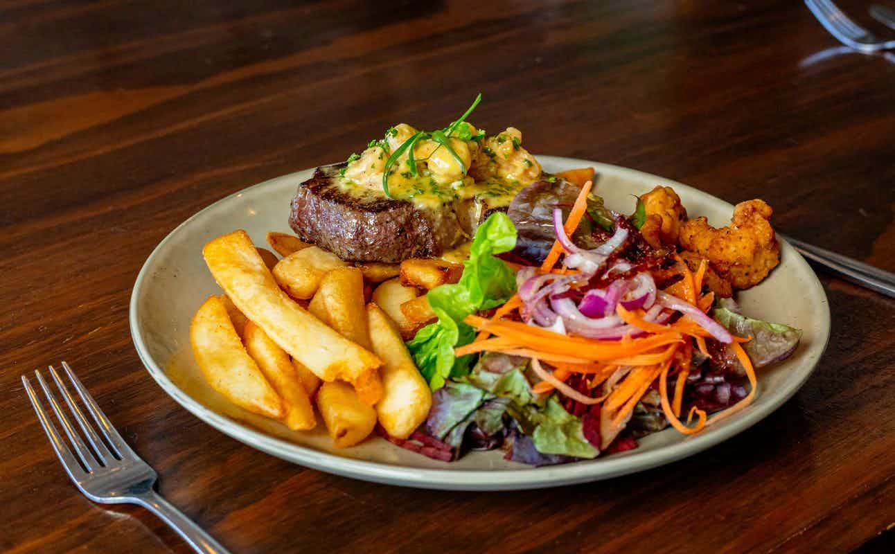 Enjoy Pub Food, Irish, Gluten Free options, Vegan options, Vegetarian options, Bars & pubs, Indoor & outdoor seating, $$$, Groups and Live music cuisine at Rosie O'Grady's Irish Pub in Taradale, Hawke's Bay