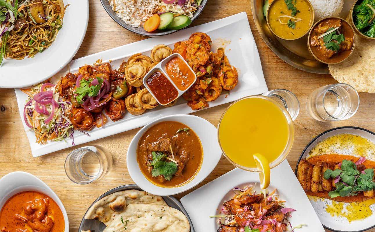Enjoy Indian, Nepalese, Indo-Chinese, Gluten Free Options, Vegan Options, Vegetarian options, Restaurant, Street Parking, Highchairs available, Free Wifi, Table service, $$$, Groups and Families cuisine at Everest Dine in Parnell, Auckland