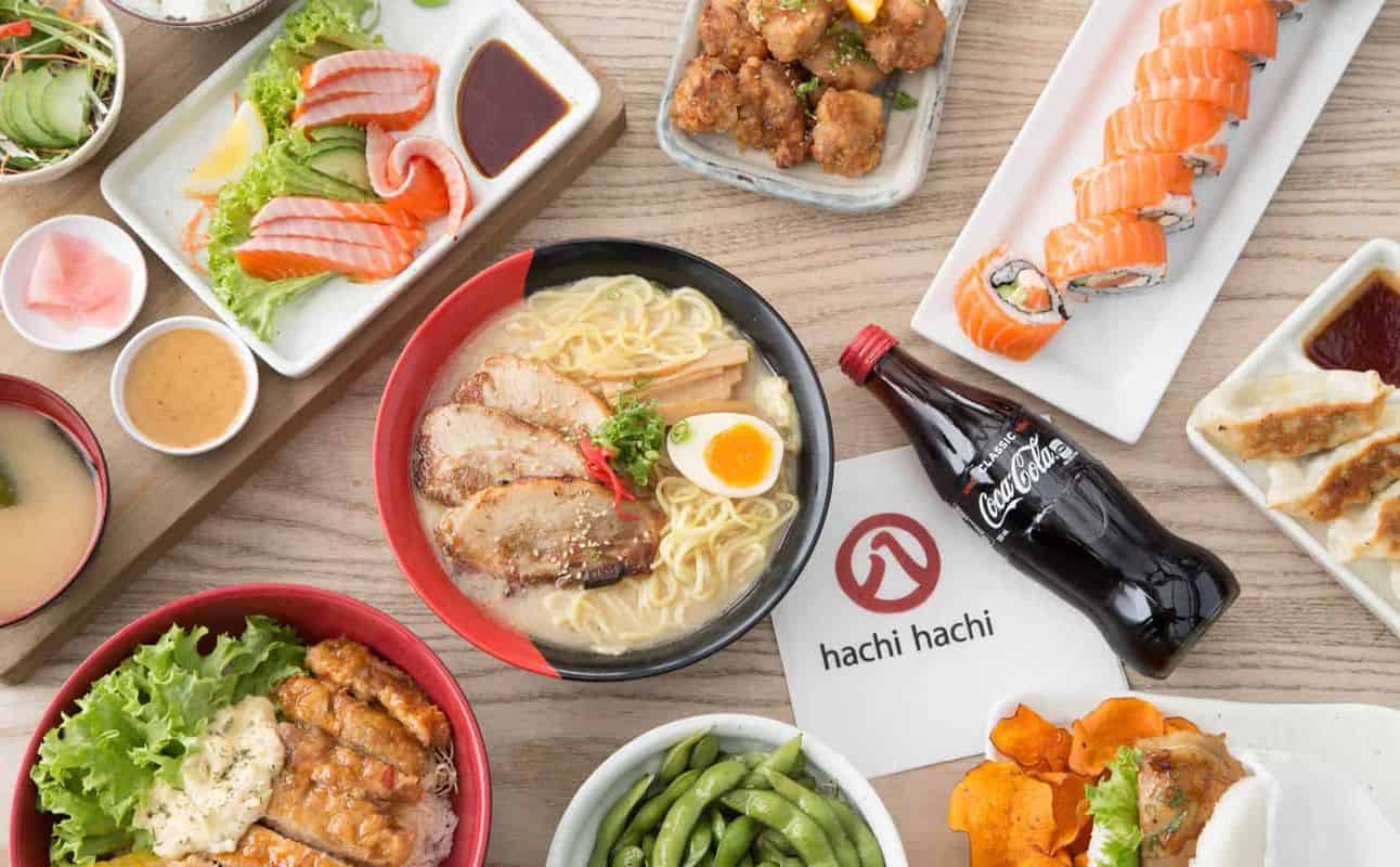 Enjoy Japanese, Gluten Free options, Vegan options, Vegetarian options, Restaurant, Wheelchair accessible, Child friendly, Table service, $$, Groups and Families cuisine at Hachi Hachi Bush Inn in Bush Inn, Christchurch