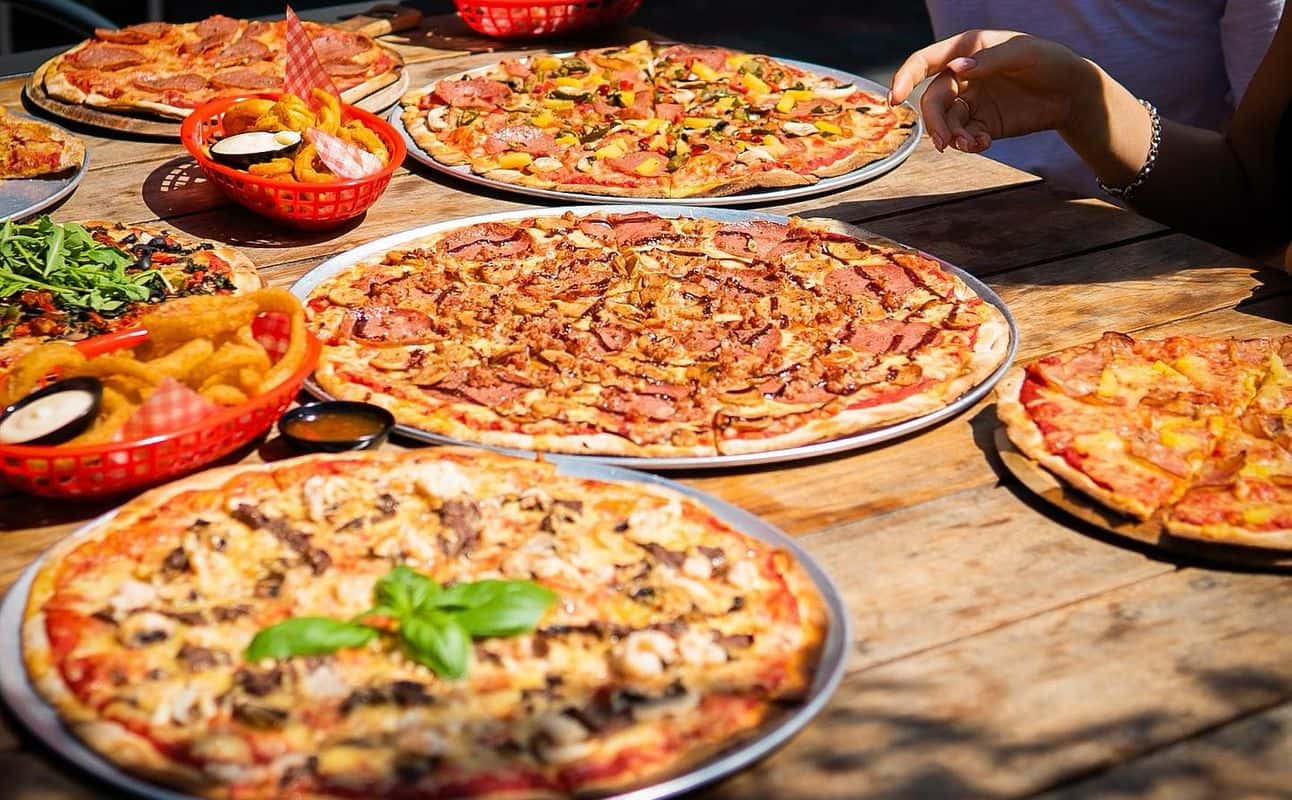 Enjoy Pizza, Vegetarian, Vegetarian options, Vegan options, Gluten Free options, Bars & pubs, Indoor & outdoor seating, $$$, Special occasion and Groups cuisine at The Pizza Library Co. in Mount Maunganui, Bay Of Plenty