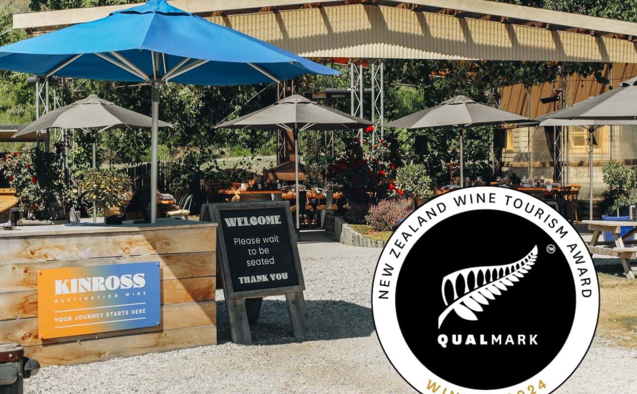 Enjoy New Zealand, Vegetarian options, Gluten Free options, Vineyard, Restaurant, Wine bar, Table service, Child friendly, Dog friendly, Free onsite parking, Wheelchair accessible, Beer garden, $$$, Wine bar, Families, Views and Special occasion cuisine at Kinross in Gibbston, Queenstown