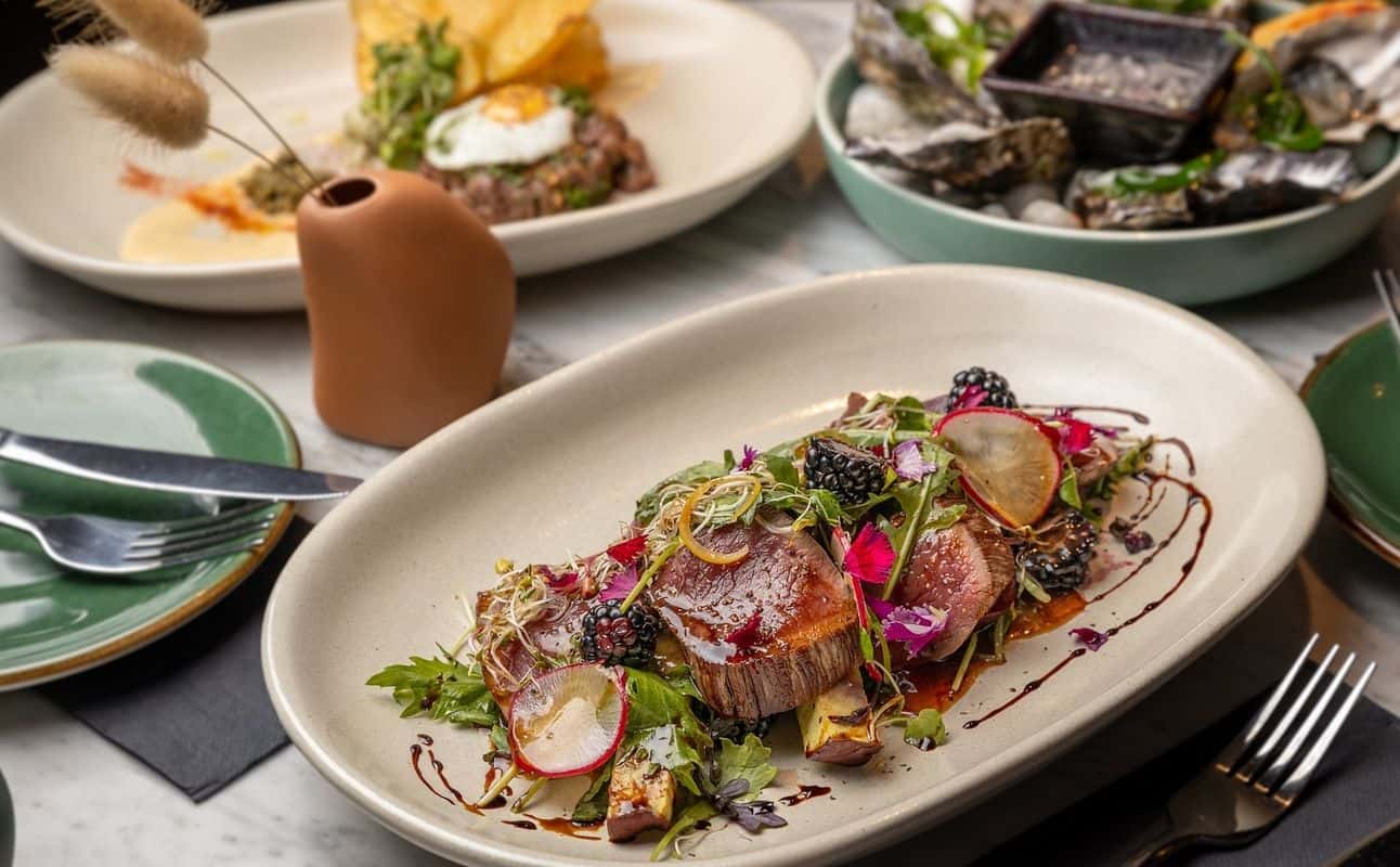 Enjoy International, New Zealand, Restaurant, Cocktail bar, Late night, Indoor & outdoor seating, Table service, $$$, Families, Groups, Date night and Special occasion cuisine at The Emerald in Epsom, Auckland